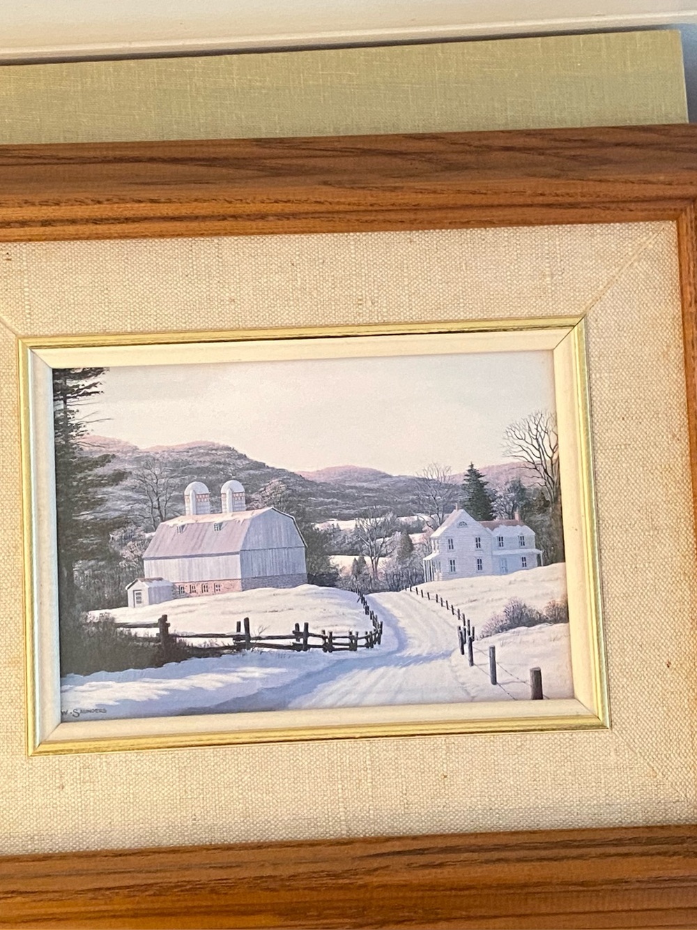 Vintage Set Of 2 Original Artwork By William J. Sanders Rural Quebec Farmlands - Picture 4 of 15